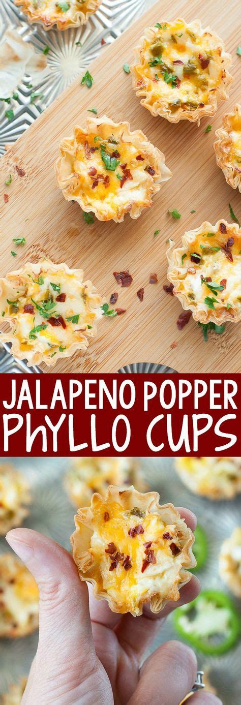 Baked Jalapeno Popper Phyllo Cups Peas And Crayons Recipe Food