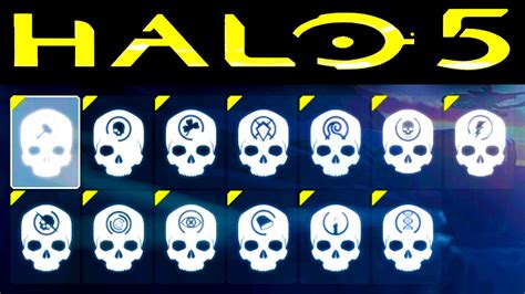 Halo 5 All Skull Locations Halo 5 Guardians Skulls Youtube