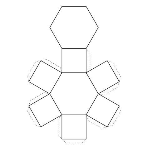 Hexagonal Prism 3d Shape Geometry Nets Of Solids Activities And