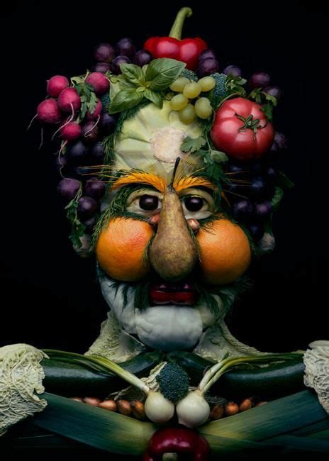 Colorful Food Art Ideas To Compose Faces Of Fresh Fruits Vegetables