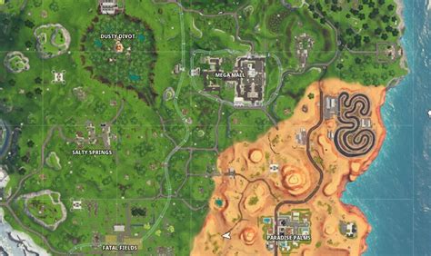 Fortnite Locations Of Where To Complete A Lap Of A Desert Snowy And