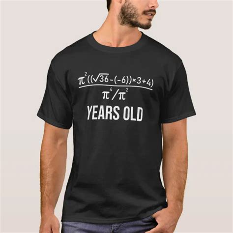40 Years Old Equation Funny 40th Birthday Math T Shirt Zazzle