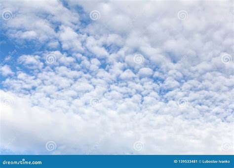 Sky With Fluffy Also Called Mackerel Clouds Stock Image Image Of