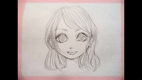 How To Draw A Cute Manga Girl Easy Youtube