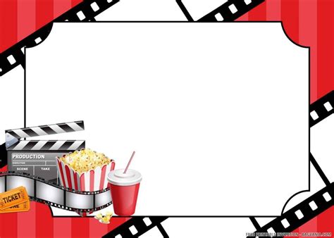 Movie Birthday Invitations Free Printable