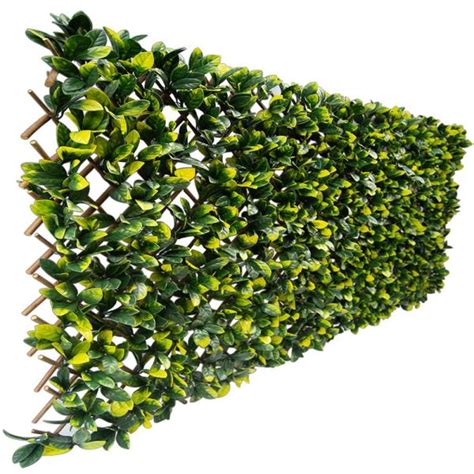 Greensmart Decor 40 In X 80 In Artificial Lemon Leaf Lattice Screen