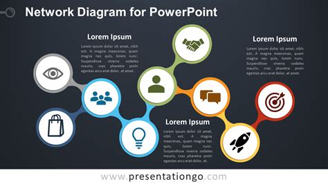 Powerpoint Network Diagram Template Free Aulaiestpdm Blog