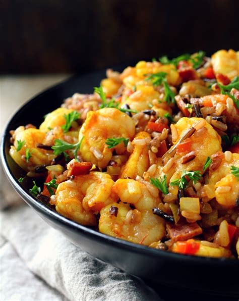 Easy Shrimp Wild Rice Skillet Kims Cravings