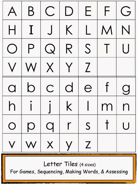 Children can trace the letters to learn . Upper and Lowercase Letter Tiles - Classroom Freebies