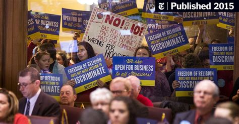 Indiana Law Denounced As Invitation To Discriminate Against Gays The