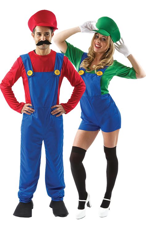Mario And Female Luigi Couples Costume Uk