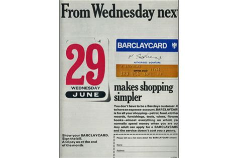 Finding the right card isn't easy. BBC News | In pictures | The credit card is 40 years old. | Newspaper advert