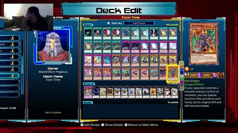 Yu Gi Oh Legacy Of The Duelist Toon Deck Profile Youtube