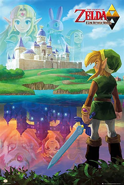 Nintendo Zelda Link Poster 36x24 Legend Of Zelda Poster Zelda A