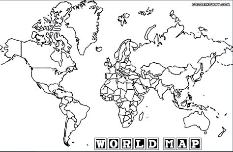 World Map Coloring Pages Coloring Pages To Download And Print