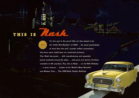 1952 Nash Golden Airflyte Brochure