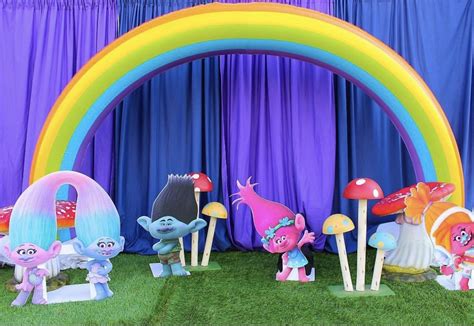 Photo Booth Area Troll Photo Booth Pool Float Birthday Outdoor