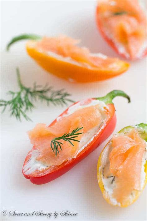 Smoked Salmon Stuffed Sweet Peppers ~sweet And Savory By Shinee