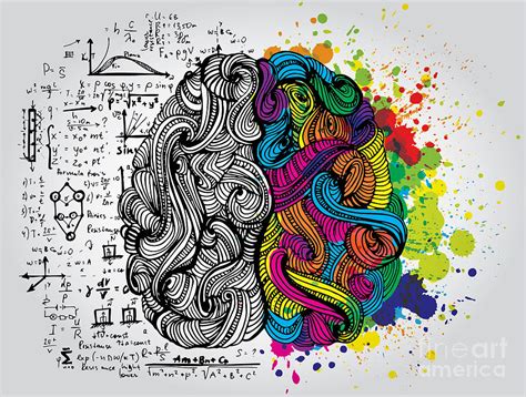 Creative Concept Of The Human Brain Digital Art By Kirasolly Fine Art
