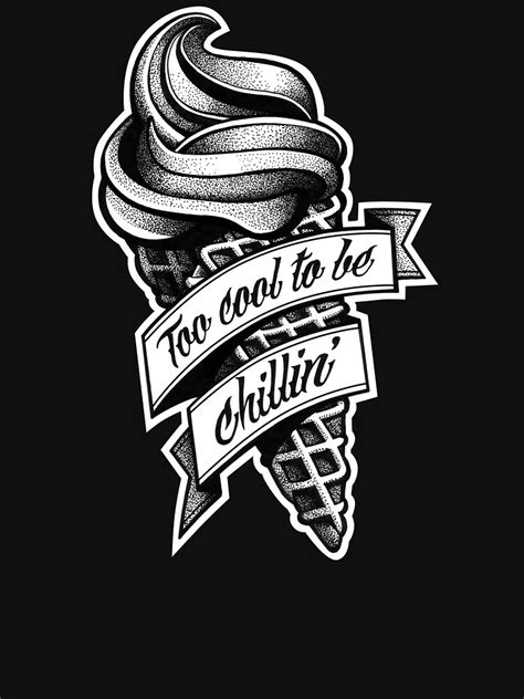 Too Cool Black And White T Shirt By Rubyred Redbubble