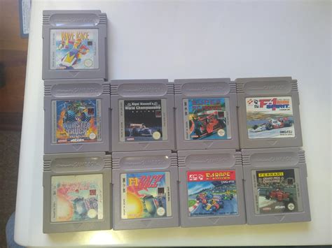 My Collection Of Racing Games For The Original Gameboy Why Were