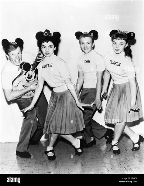 The Mickey Mouse Club From Left Jimmie Dodd Annette Funicello Tommy Cole Doreen Tracey