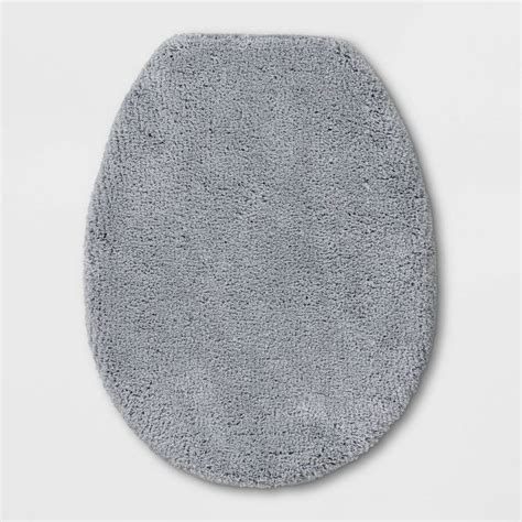 18x21 Elongated Toilet Lid Cover Light Gray Threshold Signature™ In