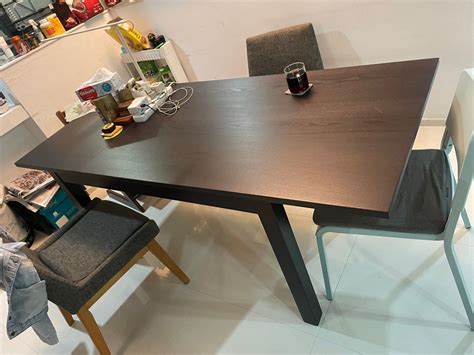 Ikea Laneberg Extendable Table Furniture Home Living Furniture Tables Sets On Carousell