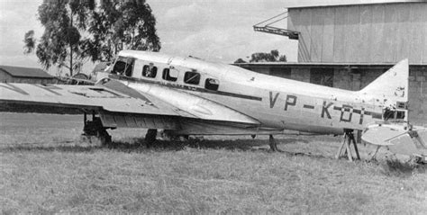 Crash Of An Avro 652 Anson In Tanga Bureau Of Aircraft Accidents Archives