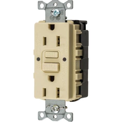 Hubbell® 15 Amp 125 Volt Commercial Self Test Gfci Receptacle W Single