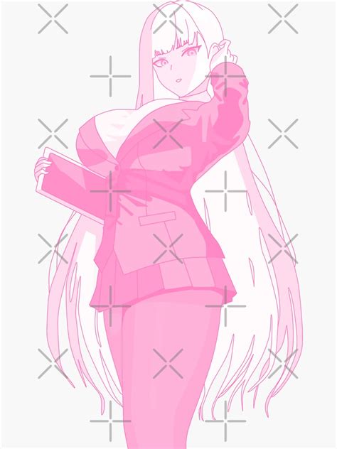 Lewd Anime Girl Hentai Manga Ecchi Waifu Titties Ass Pink Sticker For