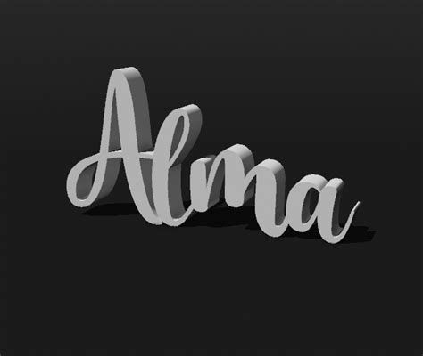 Archivo Stl Nombre Alma Decoracion 3d 🪑・objeto De Impresión 3d Para