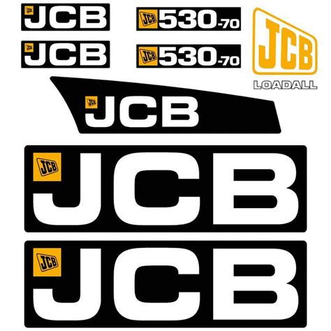Jcb 530 70 Loadall Telehandler Decal Set Sticker Kit Acedecals