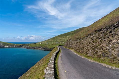Wild Atlantic Way Coastal Road On Dingle Peninsula In County Kerry Of