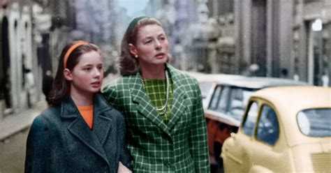 Colors For A Bygone Era Ingrid Bergman And Daughter Isabella Rosellini