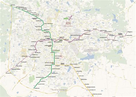 Bangalore Metro Route Map