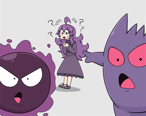 Hex Maniac Gengar And Gastly Pokemon And 1 More Drawn By Putri