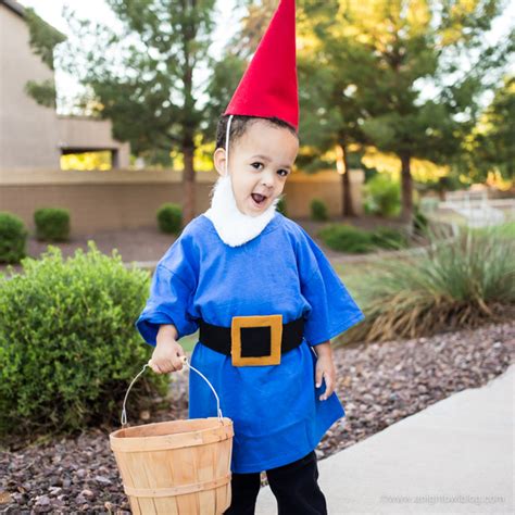 No Sew Garden Gnome Costume A Night Owl Blog