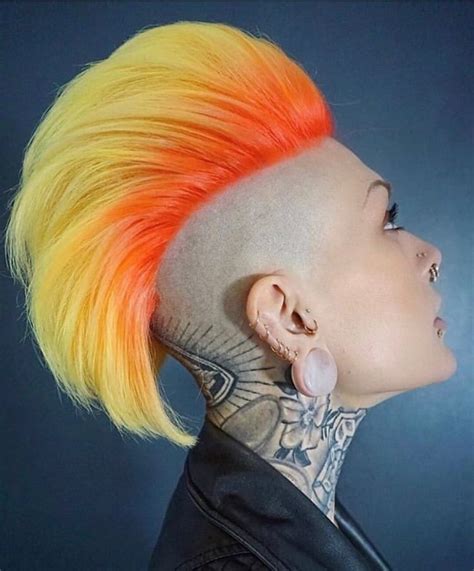 Pin By Prof J On Hair Art Extreme Hair Colors Yellow Hair Color Punk Hair