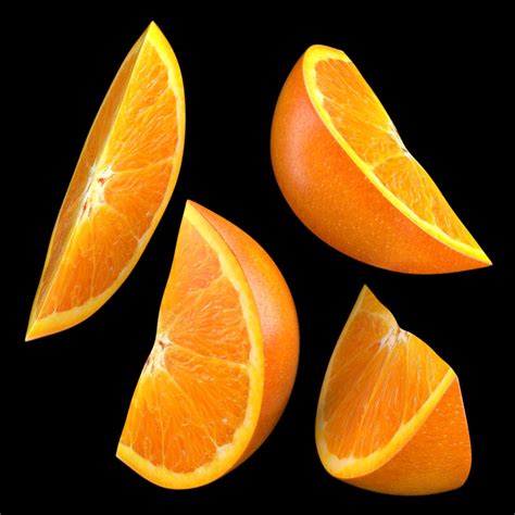 Orange Slice 3d Model Cgtrader