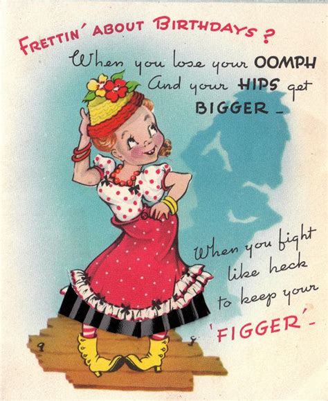 Vintage 1950s Frettin About Birthdays Greetings Card Etsy Vintage Greeting Cards Birthday
