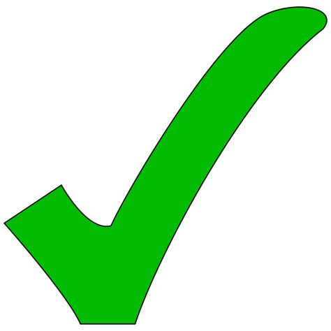 Green Tick Clipart Png