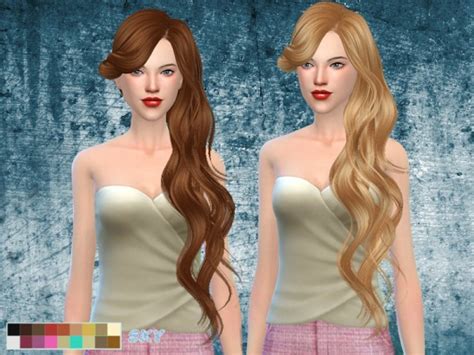 The Sims Resource Hair Lisa By Skysims Sims Hairs