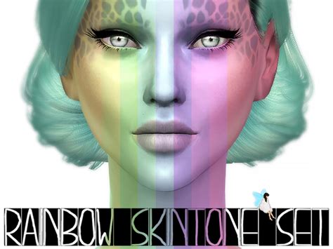 The Sims Resource Rainbow Skintone Set By Ms Blue • Sims 4 Downloads