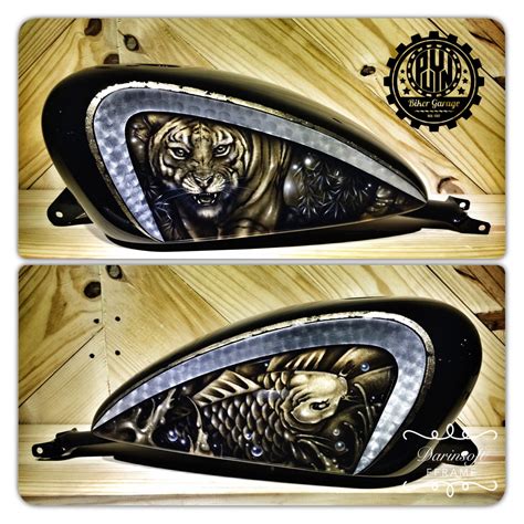 See more ideas about motorcycle tank, bike tank, motorcycle painting. Tattoo Gold Leaf graphic on Sportster gas tank ...