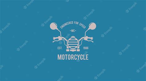 Premium Vector Retro Motorcycle Logo Design Concept Template Vector