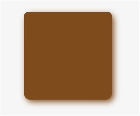 Vector Rectangle Round Edge Brown Rounded Square Png Transparent Png