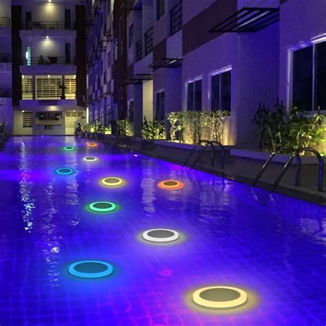 16 Colors Rgb Solar Led Underwater Floating Swimming Pool Light Remote