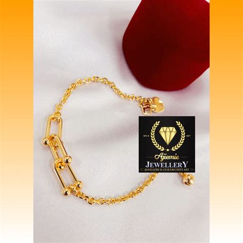 💥COP916💥GELANG TANGAN HARDWARE SUASA | Lazada