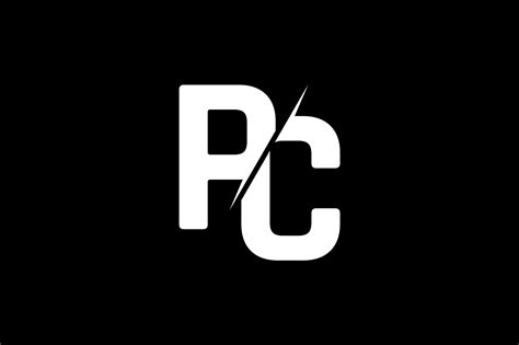 Monogram Pc Logo Design Graphic By Greenlines Studios · Creative